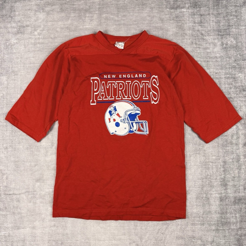 Vintage 1980’s New England Patriots Red Graphic Football Jersey Tee XL (medium)